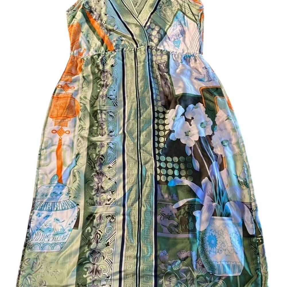 Vintage 2000's Y2K Yasb 100% Silk Dress S - Picture 3 of 5